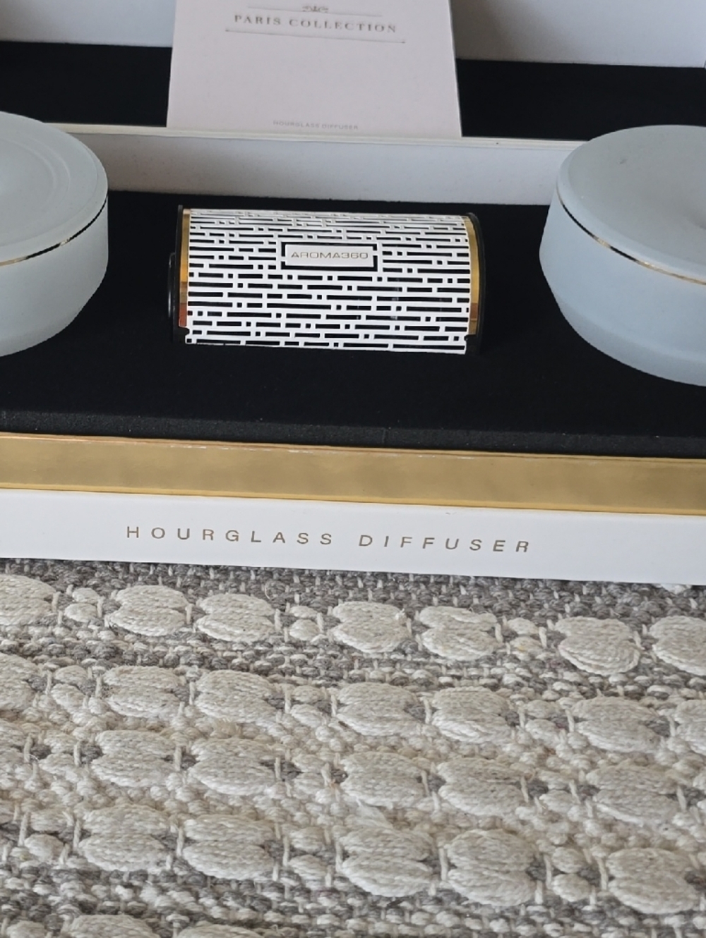 Aroma360 Hourglass Diffuser Set in Light Blue